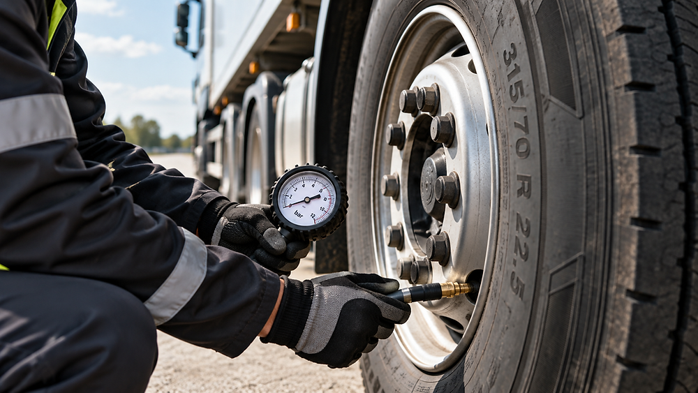 Tyre pressure for truck tyres – correct tyre pressure for safety, economy and longer lifespan